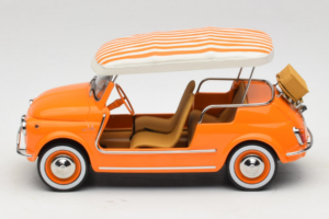 Fiat 500 Jolly オレンジ Norev 1:18 187791 メタル - 画像 3/6