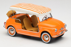 Fiat 500 Jolly オレンジ Norev 1:18 187791 メタル - 画像 4/6