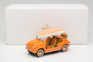Fiat 500 Jolly オレンジ Norev 1:18 187791 メタル - 画像 6/6