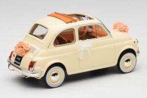Fiat 500 L アイボリー Wedding Gift Norev 1:18 187780 メタル - 画像 2/6