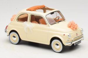 Fiat 500 L アイボリー Wedding Gift Norev 1:18 187780 メタル - 画像 4/6