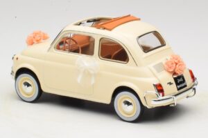 Fiat 500 L アイボリー Wedding Gift Norev 1:18 187780 メタル - 画像 5/6