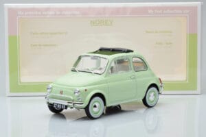 Fiat 500 L ライトグリーン Norev 1:18 187773 メタル - 画像 6/6