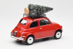Fiat 500 L レッド Christmas Norev 1:18 187779 メタル - 画像 2/6