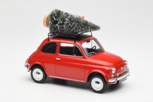 Fiat 500 L レッド Christmas Norev 1:18 187779 メタル - 画像 4/6