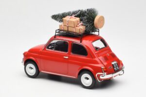 Fiat 500 L レッド Christmas Norev 1:18 187779 メタル - 画像 5/6
