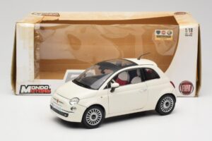 Fiat 500 ホワイト Mondo Motors 1:18 500291 メタル - 画像 8/8