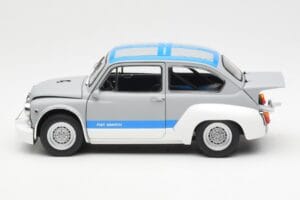 Fiat Abarth 1000 TCR マットグレー ブルーストライプ AUTOart 1:18 72642 メタル - 画像 4/8