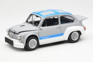 Fiat Abarth 1000 TCR マットグレー ブルーストライプ AUTOart 1:18 72642 メタル