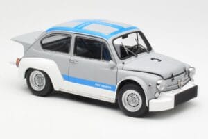 Fiat Abarth 1000 TCR マットグレー ブルーストライプ AUTOart 1:18 72642 メタル - 画像 6/8