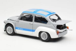 Fiat Abarth 1000 TCR マットグレー ブルーストライプ AUTOart 1:18 72642 メタル - 画像 7/8