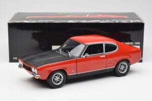 Ford Capri Mk1 2600 RS レッド ブラック Minichamps 1:18 180089071 メタル - 画像 8/8