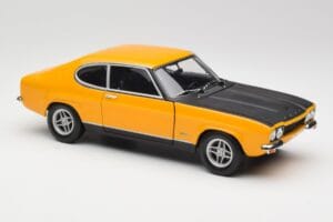 Ford Capri 2600 RS シグナルイエロー ブラック Minichamps 1:18 180089070 メタル - 画像 6/8