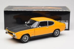 Ford Capri 2600 RS シグナルイエロー ブラック Minichamps 1:18 180089070 メタル - 画像 8/8