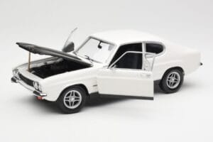 Ford Capri Mk1 RS 2600 ホワイト ブラック Minichamps 1:18 150089078 メタル - 画像 2/8