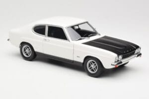 Ford Capri Mk1 RS 2600 ホワイト ブラック Minichamps 1:18 150089078 メタル - 画像 6/8