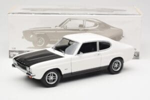 Ford Capri Mk1 RS 2600 ホワイト ブラック Minichamps 1:18 150089078 メタル - 画像 8/8