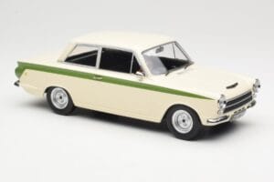 Ford Cortina Lotus White & Green Stripe MCG 1:18 MCG18434 メタル - 画像 4/6
