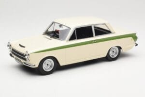 Ford Cortina Lotus White & Green Stripe MCG 1:18 MCG18434 メタル