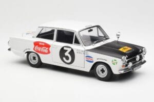 Ford Cortina Mk1 #3 P. Hughes / B. Young African Safari Rally 1964 AUTOart 1:18 86428 メタル - 画像 6/8