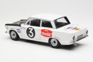 Ford Cortina Mk1 #3 P. Hughes / B. Young African Safari Rally 1964 AUTOart 1:18 86428 メタル - 画像 7/8