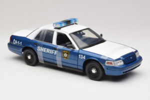 Ford Crown Victoria Police Interceptor The Walking Dead Greenlight 1:18 12957 メタル - 画像 4/6