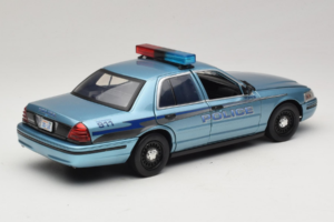 Ford Crown Victoria Police Cruiser Twilight Blue Greenlight 1:18 1643 メタル - 画像 3/8