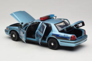 Ford Crown Victoria Police Cruiser Twilight Blue Greenlight 1:18 1643 メタル - 画像 5/8