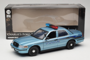 Ford Crown Victoria Police Cruiser Twilight Blue Greenlight 1:18 1643 メタル - 画像 8/8