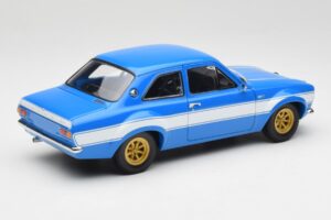 Ford Escort Mk1 RS 1600 ブルー ホワイト ストライプ Minichamps 1:18 100688102 メタル - 画像 3/8