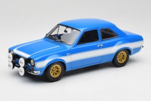 Ford Escort Mk1 RS 1600 ブルー ホワイト ストライプ Minichamps 1:18 100688102 メタル