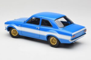 Ford Escort Mk1 RS 1600 ブルー ホワイト ストライプ Minichamps 1:18 100688102 メタル - 画像 7/8