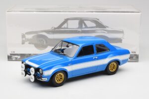 Ford Escort Mk1 RS 1600 ブルー ホワイト ストライプ Minichamps 1:18 100688102 メタル - 画像 8/8