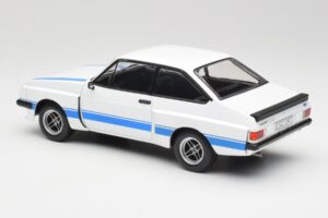 Ford Escort Mk2 RS 2000 X-Pack Diamond ホワイト & ブルー Stripe MCG 1:18 MCG18350 メタル - 画像 5/6