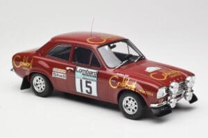 Ford Escort RS 1600 Mk1 #15 M. Alen / I. Kivimäki RAC Rally 1974 IXO 1:18 18RMC047B メタル - 画像 4/6