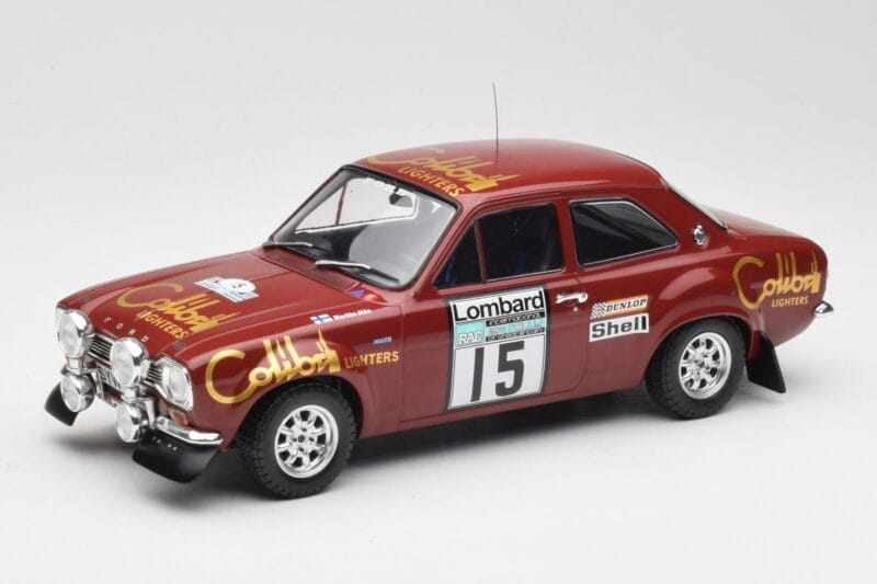Ford Escort RS 1600 Mk1 #15 M. Alen / I. Kivimäki RAC Rally 1974 IXO 1:18 18RMC047B メタル