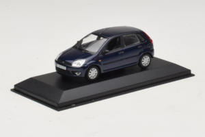Ford Fiesta Mk5 4-Door ダークブルー Minichamps 1:43 FIESTA001 メタル - 画像 2/4