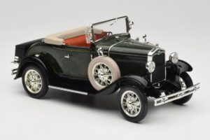 Ford Model A ダークグリーン Motor City 1:18 20003 メタル - 画像 6/8