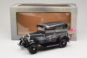 Ford Model A Tudor Police Car Motor City 1:18 43008 メタル - 画像 6/6