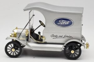 Ford Model T Delivery Truck シルバー Eagle Collectibles 1:18 430600 メタル - 画像 3/6