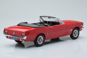 Ford Mustang カブリオレ レッド Norev 1:18 182810 メタル - 画像 2/6