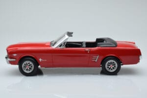 Ford Mustang カブリオレ レッド Norev 1:18 182810 メタル - 画像 3/6