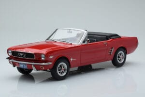 Ford Mustang カブリオレ レッド Norev 1:18 182810 メタル