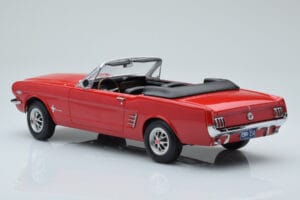 Ford Mustang カブリオレ レッド Norev 1:18 182810 メタル - 画像 5/6
