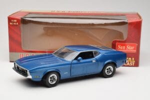 Ford Mustang SportsRoof ブルー Sun Star 1:18 3612 メタル - 画像 8/8