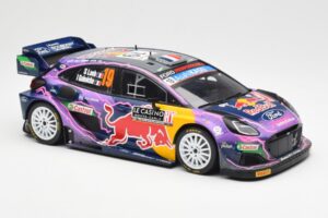 Ford Puma Rally1 #19 S. Loeb / I. Galmiche Rally Monte Carlo Winner 2022 IXO 1:18 18RMC110 メタル - 画像 4/6
