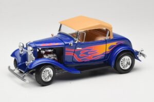 Ford Roadster Street Rod ブルー with Fire Road Signature 1:18 92249 メタル