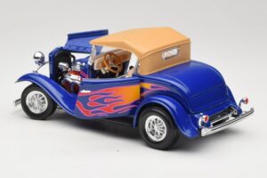 Ford Roadster Street Rod ブルー with Fire Road Signature 1:18 92249 メタル - 画像 5/8