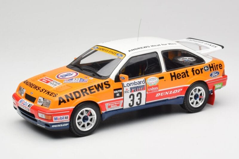 Ford Sierra RS Cosworth #33 R. Brookes RAC Rally 1989 IXO 1:18 18RMC115 メタル