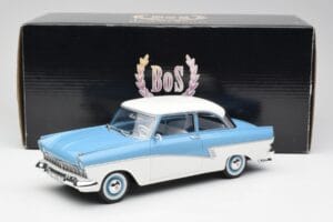 Ford Taunus 17M P2 ライトブルー & ホワイト BoS Models 1:18 BOS019 メタル - 画像 6/6